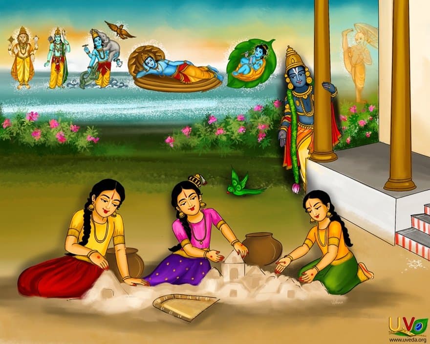 Girls asks Kannan not to destroy their sand houses - (நாமம் ஆயிரம்)