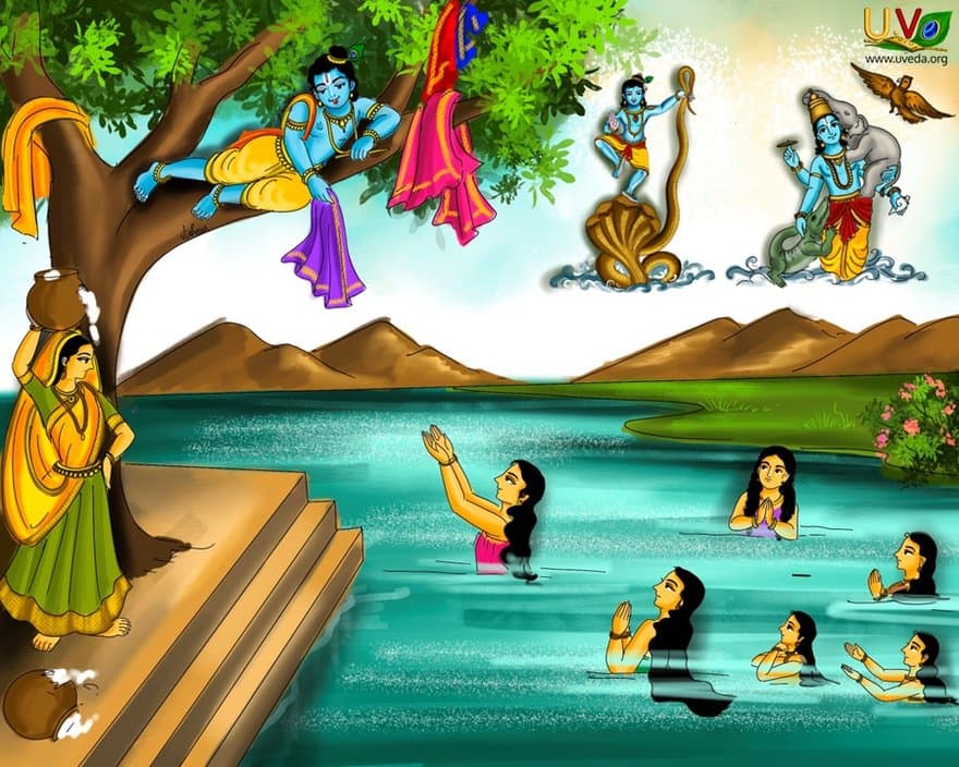 The complaints of the young cowherd girls - (ஆற்றில் இருந்து)