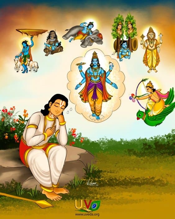 Her Lamentation of separation from Him 1 - (குன்றம் எடுத்து)