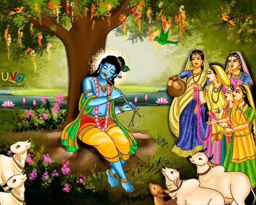 Kannan plays the flute - (நாவலம் பெரிய)